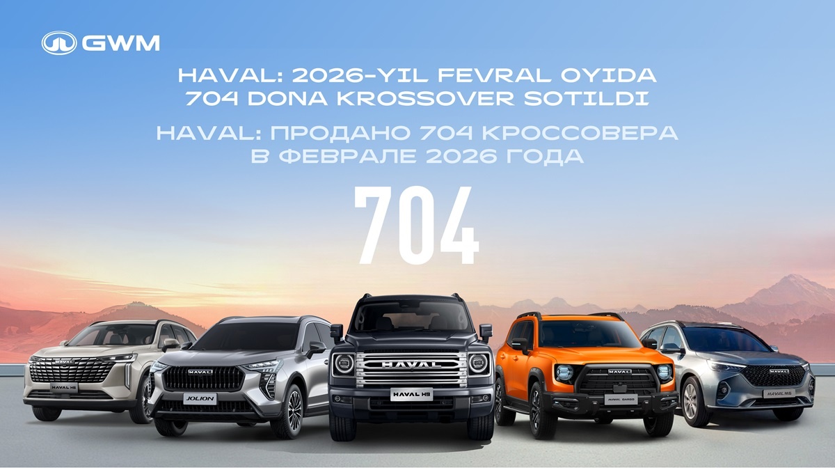 HAVAL: продано 704 кроссовера в феврале 2026 года